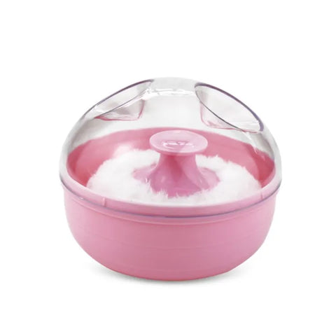 DOT Baby Soft Face Cosmetic Powder Puff talcum powder Sponge Box Case Container